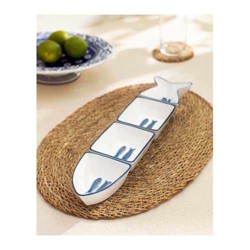 Madame Coco Marine 4 Parça Sunum Tabağı