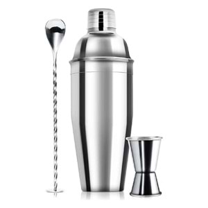 750 ML 3 Parça Kokteyl Seti Shaker