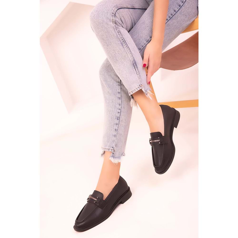 SOHO SIYAH Kadın Loafer Ayakkabı 18339