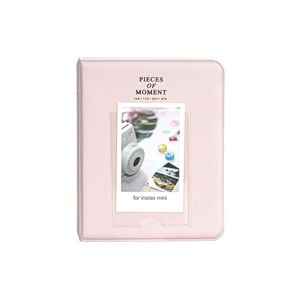 Instax Mini Film Uyumlu 64'lü Pembe PVC Albüm
