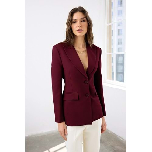 BORDO BLAZER CEKET