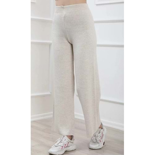 Bol Paça Beli Lastikli Triko Pantolon