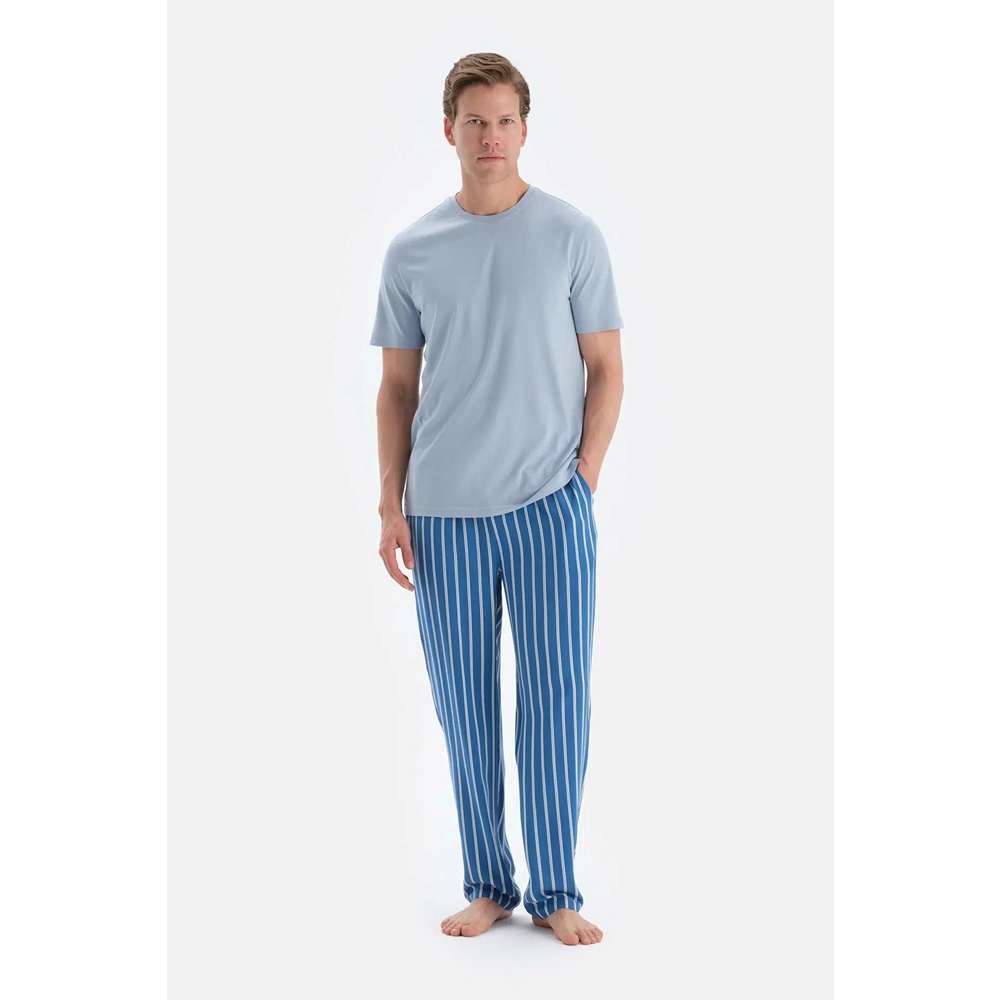 Açık Mavi Pantolon Pijama