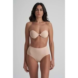 Getzone Bridge Bra - Askısız Dikişsiz Gözükmeyen Yapışkanlı Sütyen