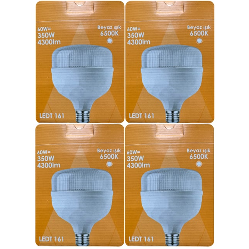 Beyaz Işık E27 Duylu (Kalın Duy) Led Torch Ampul