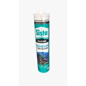 Sista Şeffaf Akvaryum Silikonu 280 ml – Yüksek Mukavemetli, Suya Dayanıklı, %100 Saf Silikon
