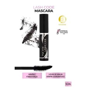 Note Cosmetics Lash Code Uzunluk Ve Kıvırma Etkili Maskara - Siyah