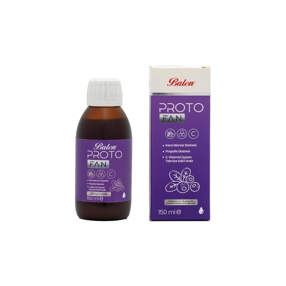 Balen Protofan Karamürver, Propolis Ve C Vitamini Şurup 150 Ml