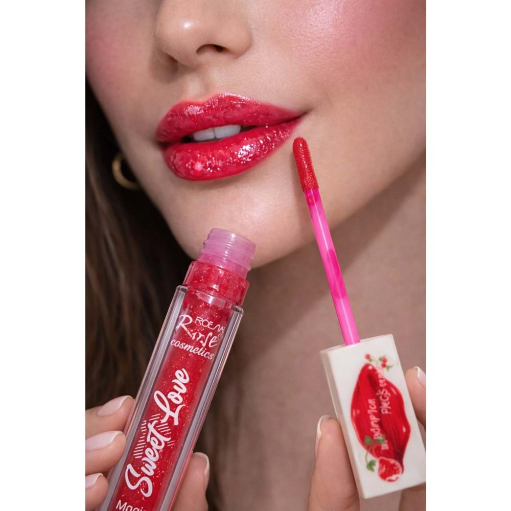 Sweet Love Magic Lip Gloss Parlak Nemlendirici Dudak Parlatıcısı Kalıcı Işıltı