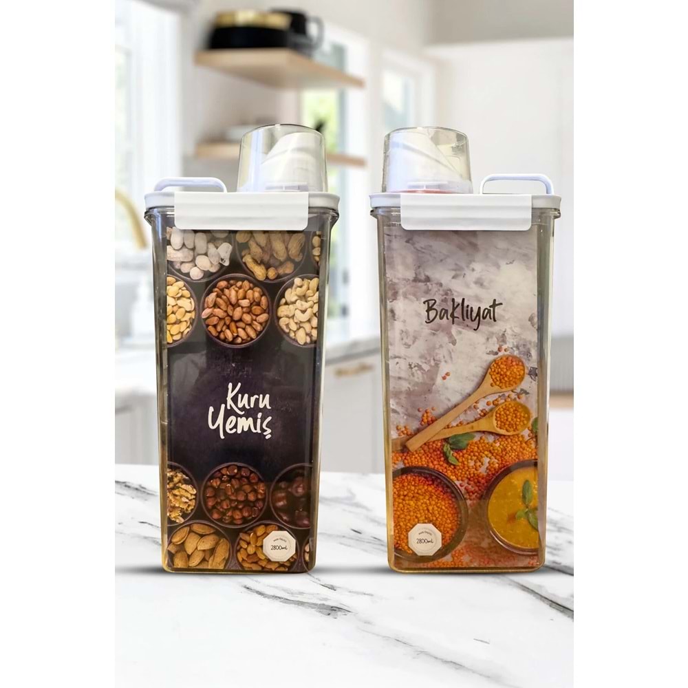 SIZDIRMAZ RAHAT DÖKÜLEN SAKLAMA KABI 1100 ml