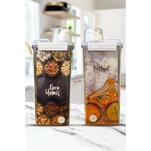 SIZDIRMAZ RAHAT DÖKÜLEN SAKLAMA KABI 1100 ml