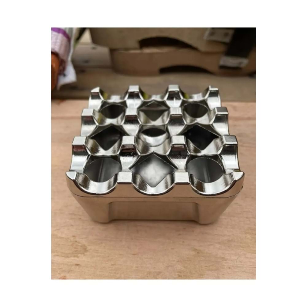 Küllük Metal Kare Kırılmaz Paslanmaz Cafe Kafe Küllük Restaurant Çay Bahçesi (KÜL TABLASI)