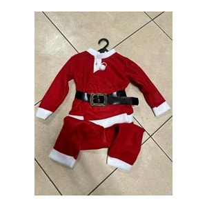Erkek Çocuk Noel Baba Kostümü Noel Kıyafeti