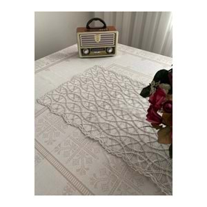 FRANSIZ DANTELLİ TEK PARÇA RUNNER, MASA&SEHPA ÖRTÜSÜ,