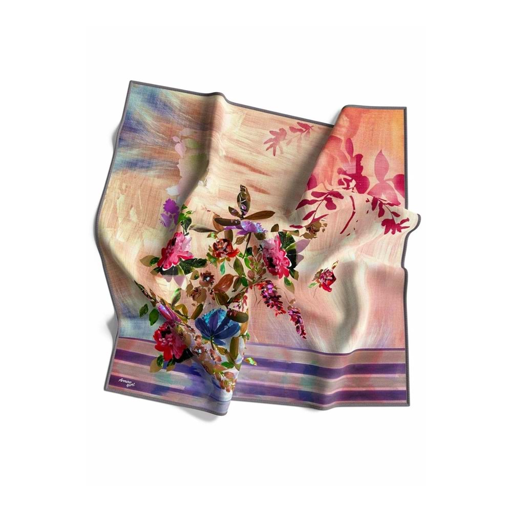 Armine Sport Twill Eşarp Çiçek Bahçesi