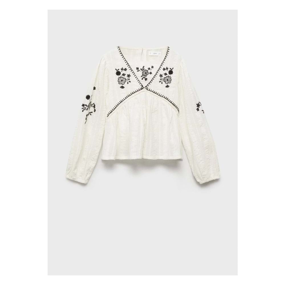 MANGO Kids İşleme Detaylı Bluz