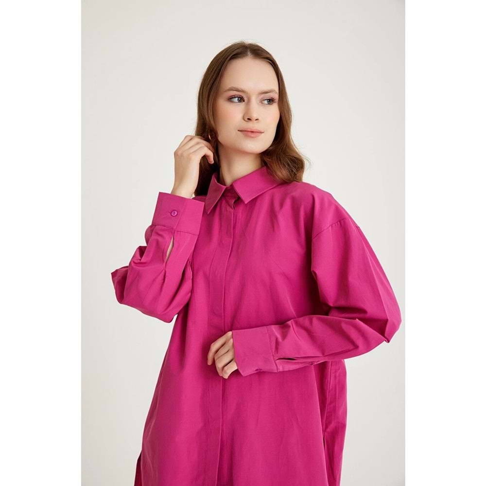Mizalle Basic Poplin gömlek