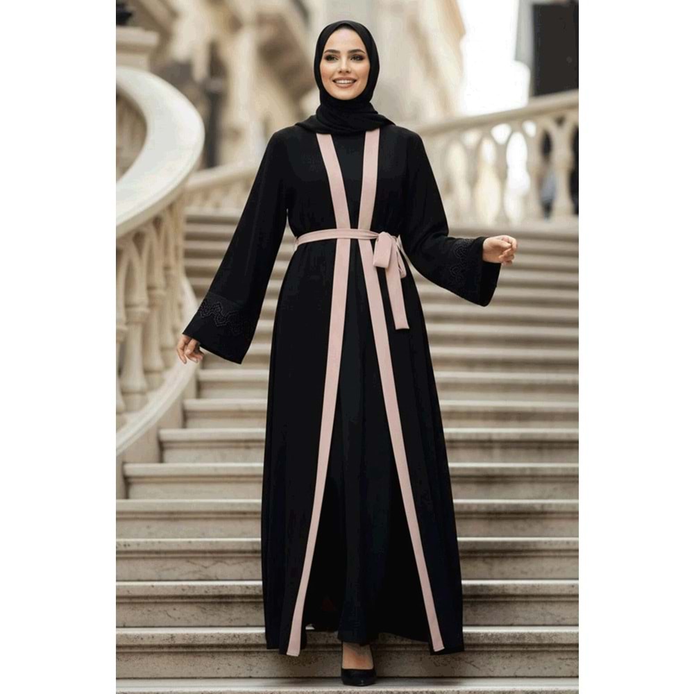 Kemerli Vizon Tesettür Abaya
