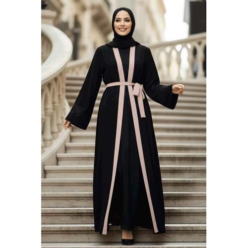 Kemerli Vizon Tesettür Abaya