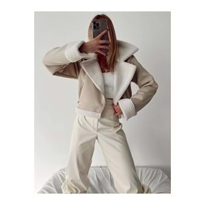 İÇİ PELUŞ SÜET CROP KABAN