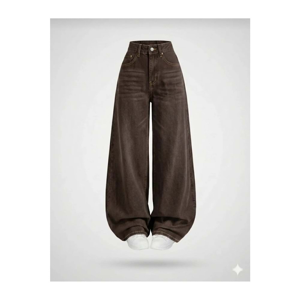 Salaş Cepli Bol Kesim Baggy Retro Jeans