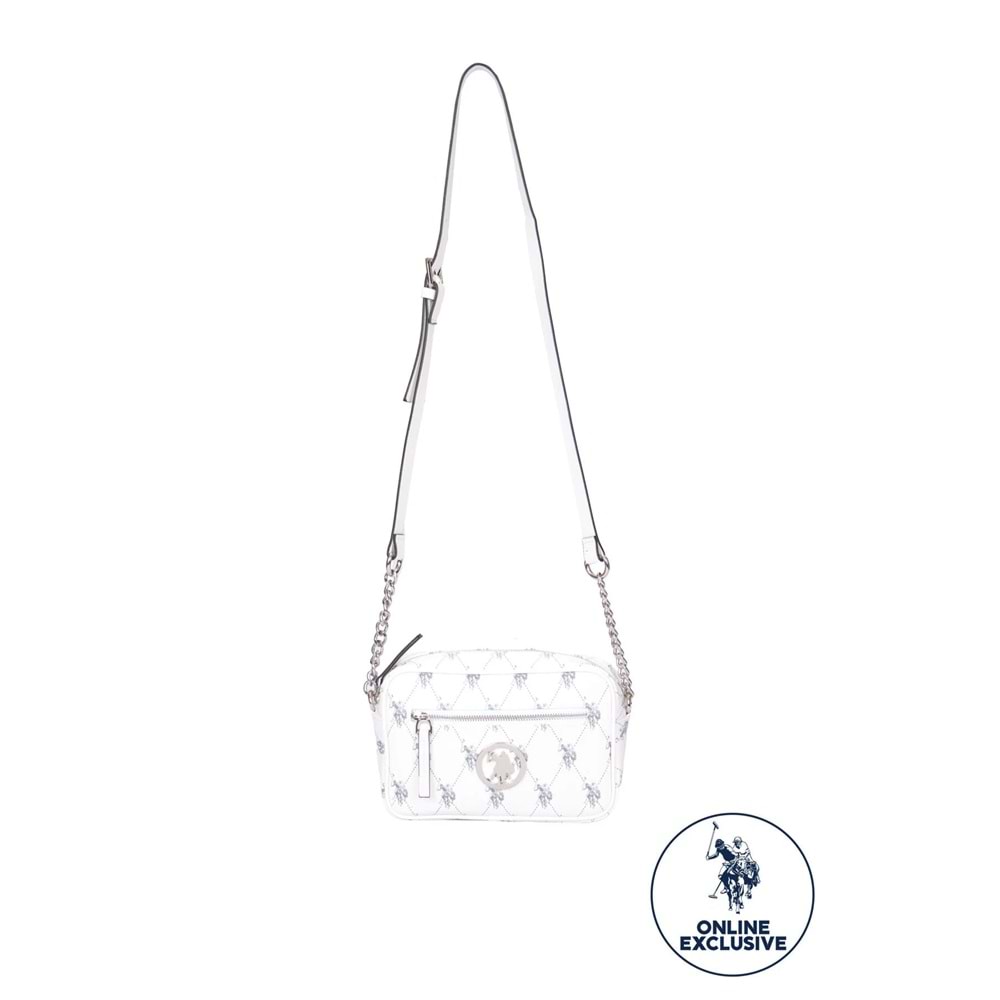 U.S. Polo Assn. Beyaz-Beyaz Kadın Postacı Çantası
