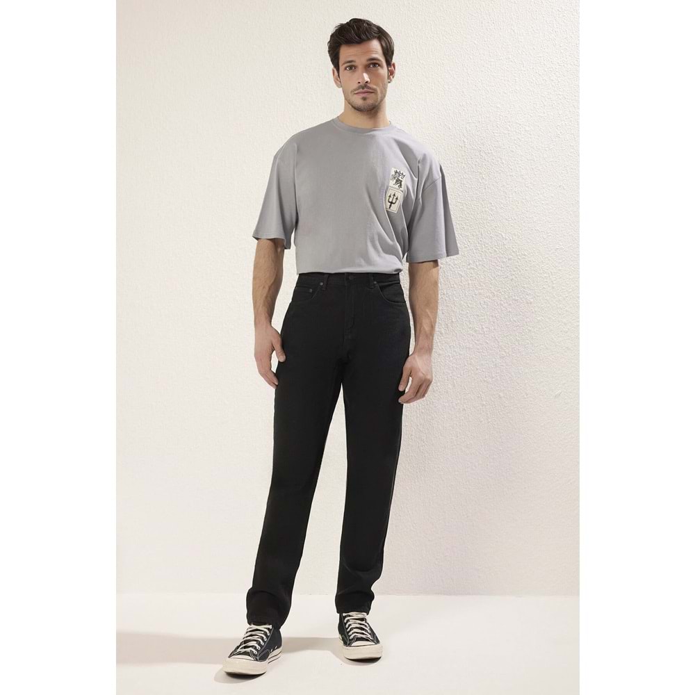Siyah Smoke Essential Fit Jeans Kot Pantolon