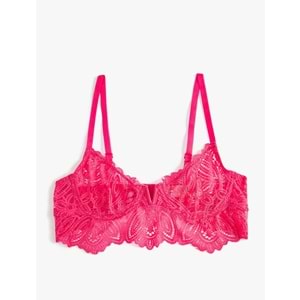 Dantelli Bralet Sütyen Balenli Dolgusuz Desteksiz